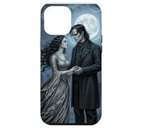 Gothic Moon Monster Lovers Horror Bride Halloween Romance Coque pour iPhone 12 Pro Max