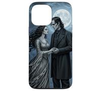 Gothic Moon Monster Lovers Horror Bride Halloween Romance Coque pour iPhone 13 Pro Max