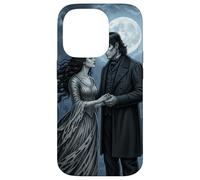Gothic Moon Monster Lovers Horror Bride Halloween Romance Coque pour iPhone 14 Pro