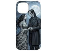 Gothic Moon Monster Lovers Horror Bride Halloween Romance Coque pour iPhone 15