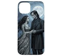 Gothic Moon Monster Lovers Horror Bride Halloween Romance Coque pour iPhone 15 Plus