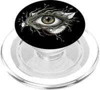Gothic Nature Eye Illustration in Surreal Style PopSockets PopGrip pour MagSafe