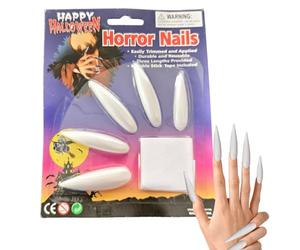 Gothic Press Sur Les Ongles | Longue Couverture Complète Faux Nails - 10 Pièces Réutilisables Pour Halloween, Jeu De Rôles De Vampire, Habillement, Maison Hantée, Performance De Scène, Fête Des Vacanc