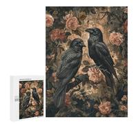 Gothic Raven Wall Mural-1 Puzzle 1000 Pièces Educa Jouet en Bois Cadeau Unique Décoration Intérieure Jeu Éducatif Challenge Toy Adultes Et Enfants À Partir De 14 Ans 500 PCS