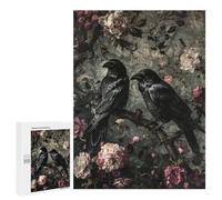 Gothic Raven Wall Mural Puzzle 1000 Pièces Educa Jouet en Bois Cadeau Unique Décoration Intérieure Jeu Éducatif Challenge Toy Adultes Et Enfants À Partir De 14 Ans 500 PCS