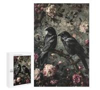 Gothic Raven Wall Mural Puzzle 1000 Pièces Educa Jouet en Bois Cadeau Unique Décoration Intérieure Jeu Éducatif Challenge Toy Adultes Et Enfants À Partir De 14 Ans 1000 PCS