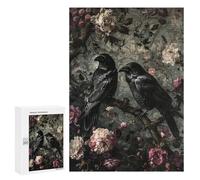 Gothic Raven Wall Mural Puzzle 1000 Pièces Educa Jouet en Bois Cadeau Unique Décoration Intérieure Jeu Éducatif Challenge Toy Adultes Et Enfants À Partir De 14 Ans 300 PCS