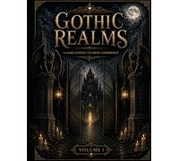 Gothic Realms: A Dark Fantasy Coloring Book for Adults | Gothic Coloring Book, Dark Fantasy Art, Haunted Castles, Crypts & Ruins | Stress Relief & Relaxation | Volume I