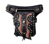 Gothic Retro Leather Bag | Motorcycle Waist Pack | Steampunk Pouch | Gothic Bag | Gothic Leather Bag | Good for Your Goth Friends