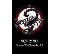 Gothic Scorpio Astrology Star sign Horoscope notebook, ideas book, journal
