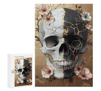 Gothic Skull Art Print-1 Puzzle 300 Pièces Educa Jouet en Bois Cadeau Unique Décoration Intérieure Jeu Éducatif Challenge Toy Adultes Et Enfants À Partir De 14 Ans 300 PCS