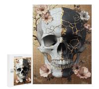 Gothic Skull Art Print-1 Puzzle 500 Pièces Educa Jouet en Bois Cadeau Unique Décoration Intérieure Jeu Éducatif Challenge Toy Adultes Et Enfants À Partir De 14 Ans 500 PCS