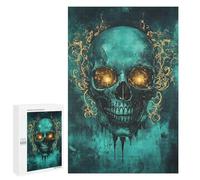 Gothic Skull Art Print-2 Puzzle 1000 Pièces Educa Jouet en Bois Cadeau Unique Décoration Intérieure Jeu Éducatif Challenge Toy Adultes Et Enfants À Partir De 14 Ans 1000 PCS