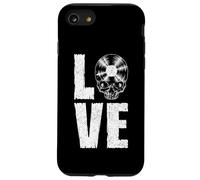 Gothic Skull, collectionneur de disques Old School, I Love Vinyl Coque pour iPhone SE (2020) / 7/8