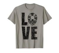 Gothic Skull, collectionneur de disques Old School, I Love Vinyl T-Shirt