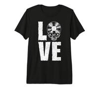 Gothic Skull, collectionneur de disques Old School, I Love Vinyl T-Shirt Haut de Gamme