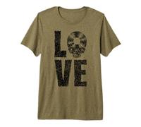 Gothic Skull, collectionneur de disques Old School, I Love Vinyl T-Shirt Haut de Gamme