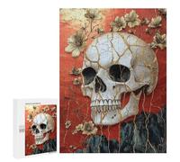 Gothic Skull Wall Art Decor-2 Puzzle 1000 Pièces Educa Jouet en Bois Cadeau Unique Décoration Intérieure Jeu Éducatif Challenge Toy Adultes Et Enfants À Partir De 14 Ans 500 PCS