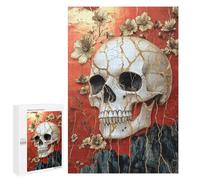 Gothic Skull Wall Art Decor-2 Puzzle 1000 Pièces Educa Jouet en Bois Cadeau Unique Décoration Intérieure Jeu Éducatif Challenge Toy Adultes Et Enfants À Partir De 14 Ans 1000 PCS