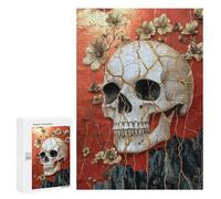 Gothic Skull Wall Art Decor-2 Puzzle 300 Pièces Educa Jouet en Bois Cadeau Unique Décoration Intérieure Jeu Éducatif Challenge Toy Adultes Et Enfants À Partir De 14 Ans 300 PCS