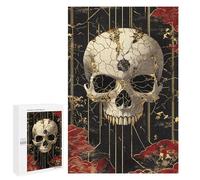 Gothic Skull Wall Art Decor Puzzle 1000 Pièces Educa Jouet en Bois Cadeau Unique Décoration Intérieure Jeu Éducatif Challenge Toy Adultes Et Enfants À Partir De 14 Ans 1000 PCS