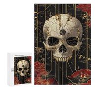 Gothic Skull Wall Art Decor Puzzle 1000 Pièces Educa Jouet en Bois Cadeau Unique Décoration Intérieure Jeu Éducatif Challenge Toy Adultes Et Enfants À Partir De 14 Ans 300 PCS