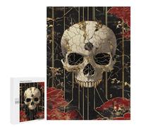 Gothic Skull Wall Art Decor Puzzle 500 Pièces Educa Jouet en Bois Cadeau Unique Décoration Intérieure Jeu Éducatif Challenge Toy Adultes Et Enfants À Partir De 14 Ans 500 PCS