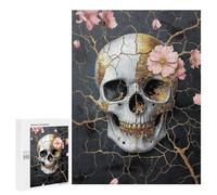 Gothic Skull with Flowers Art Print-1 Puzzle 1000 Pièces Educa Jouet en Bois Cadeau Unique Décoration Intérieure Jeu Éducatif Challenge Toy Adultes Et Enfants À Partir De 14 Ans 500 PCS