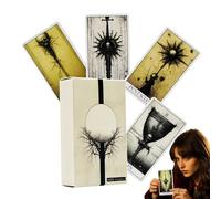 Gothic Tarot Cards, Unique Tarot Deck 78 Pieces, Intricate Artwork, Complete Guidebook Included, Card Stock, Ideal for Family, Women, Men, Beginners, Parties, Spiritual Divination