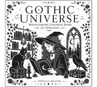 Gothic Universe: Monochrome Coloring Book for Relaxation
