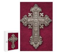 Gothic Wall Cross Decorative Puzzle 1000 Pièces Educa Jouet en Bois Cadeau Unique Décoration Intérieure Jeu Éducatif Challenge Toy Adultes Et Enfants À Partir De 14 Ans 1000 PCS