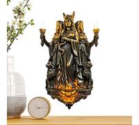 Gothic Wall Light - Resin LED Angel Night Lamp 15x8x20cm | Decorative Wall Sconce Lighting Fixture | Vintage Style Ambient Light For Bedroom Living Room Study Dorm Apartment Entryway Hotel Decor