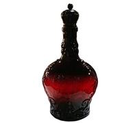 Gothic Whiskey Bottle - Vampire Potion Glass, 350ml Capacity with Scary Decorative Design for Unique Bar Display Glass Material with Artistic Shape for Collectible Use Whiskey Storage Bottle