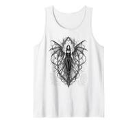 Gothic Winged Dark Fairy Sketch Aesthetic Alt Grunge Débardeur
