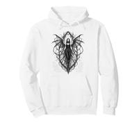 Gothic Winged Dark Fairy Sketch Aesthetic Alt Grunge Sweat à Capuche