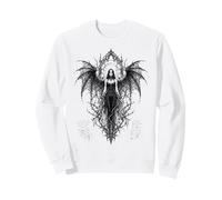 Gothic Winged Dark Fairy Sketch Aesthetic Alt Grunge Sweatshirt