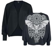 Gothicana by EMP Femme Cardigan noir avec manches chauve-souris XS-M