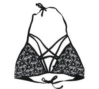 Gothicana by EMP Femme Haut de Bikini Noir avec Dragons et étoiles M