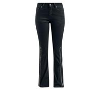 Jean Gothic de Gothicana by EMP - Grace - W27L32 à W30L32 - pour Femme - noir W28L32