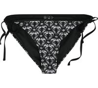 Gothicana by EMP Femme Pantalon de Bikini Noir avec Dragons et étoiles L