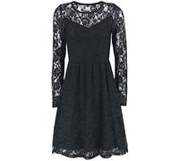 Robe courte Gothic de Gothicana by EMP - Robe Dentelle - S à 7XL - pour Femme - noir M