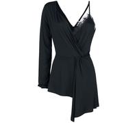 Gothicana by EMP Femme Top Noir avec différents côtés M