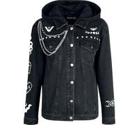 Gothicana by EMP Femme Veste en Jean The Witching Hour noir L