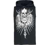 Gothicana by EMP Homme Débardeur Noir avec Capuche et Cordons de Serrage Fixes XL
