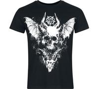 Gothicana by EMP Homme t-Shirt Noir avec Grand imprimé Frontal XL