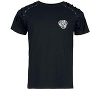 Gothicana by EMP Homme T-Shirt Noir avec imprimé Dragon M