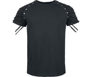 Gothicana by EMP Homme t-Shirt Noir avec Manches spéciales L