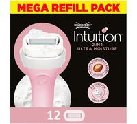 Gothicana By Emp- Lames Intuition Ultra Moisture Pour Femme Pas Besoin De Gel De Ra Lot De 12 Recharges De Lames De Rasoir