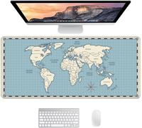 GOTHICANA BY EMP- Large Xxl Gaming Mouse Pad Gaming Mouse Mat Gaming Mouse Pad For Pc Xxl Desk Mat Office Desk Mat 90 X 40 Cm (World Map)