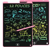 GOTHICANA BY EMP2 Pack Tablette D'Écriture Lcd De 12 Pouces, Enfants Tablettes Graphiques Avec Fonction De Verrouillage & D'Effacement, Tablette Dessin Enfant Protection Des Yeux, Educatif Cadeau, Ro